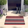 thumbnail image 2 of Red and Blue Christmas Knitted Flannel Non Slip Door Rugs,Washable Door Mats Indoor,Decorative Door Mats,Dirt-Resistant and Absorbent Doormat for Entrance,Bedroom,Kitchen,Bathroom,23.5"x16", 2 of 5