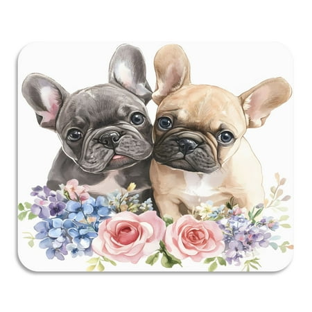 

ALAZA Dish Drying Mat for Kitchen Pug Dog Flowers Counter Absorbent Draining Pad 15.7 x11.8