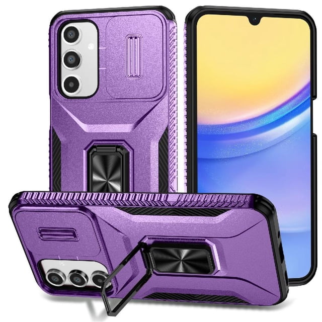 Funda para GANGXUN Samsung Galaxy A16 - Soporte metálico, Función magnética, Morado