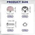 thumbnail image 2 of 4 Pcs Anti Theft License Plate Screws Kits, Tag Plate Mounting Hardware, Rhinestone Design Screw Cap Cover Fitting for (Motorcycles/Cars/Trucks), Pink, 2 of 6
