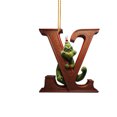 thumbnail image 2 of Supbessel Grinch Christmas Decorations Christmas Decorations - Initial Green Surname Pendant Decoration Hanging Decoration Suitable For Christmas Tree Car Backpack, 2 of 5