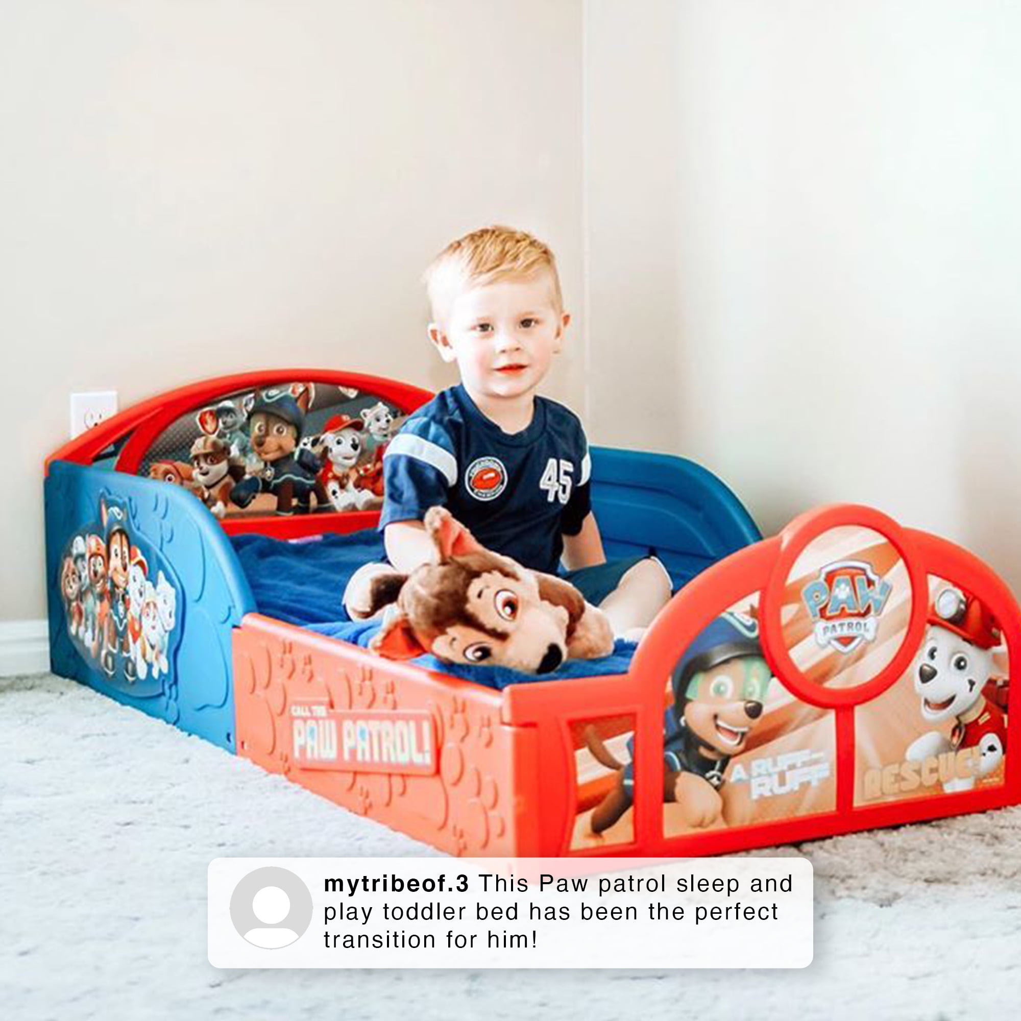 Delta Children Nick Jr. PAW Patrol Toddler Car Bed & Reviews