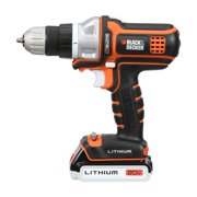 مثقاب لاسلكي Black+decker 20v، مجموعة أدوات كهربائية مكونة من 6 قطع، بطارية وشاحن متضمنان (bdcdmt1206kitc)