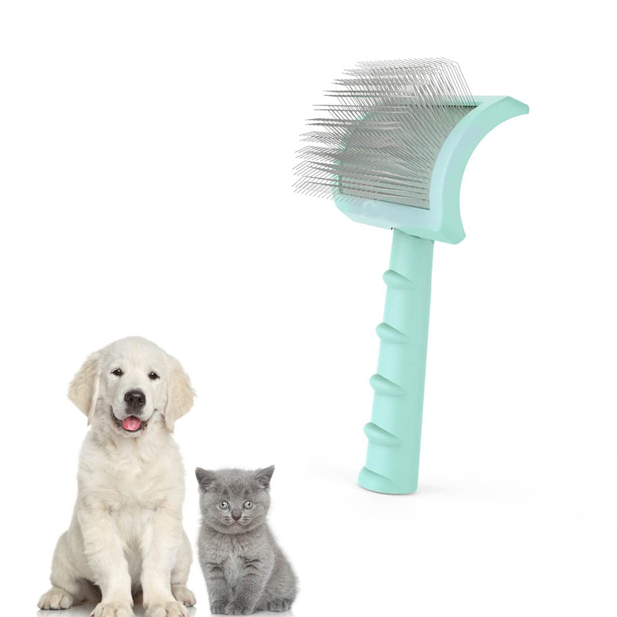 Dog grooming brush that cuts hair hot sale