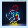 thumbnail image 3 of Handmadetneonsign Cute Chicken Neon Sign, Baby Chicken Wall Art Decor, Chicken House Wall Decor 037611, 3 of 5