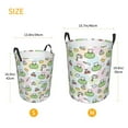 thumbnail image 3 of Balery Frog Wear Chef Hat Cesta de ropa redonda con asas, impermeable, independiente, para ropa, juguetes, dormitorio y familia-Medium, 3 of 6