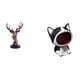 thumbnail image 1 of Figura de cabeza de ciervo,Adorno de cabeza de ciervo,estatua de animal decorativa,Figura de cabeza de ciervo para decoración de mesa creativa,Estatua de escritorio,Estatua de gato con forma, 1 of 8