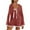 Red, variant on aidice Summer Jumpsuits for Womens Casual Drawstring Hooded Long Sleeve Loose Shorts Rompers with Pockets