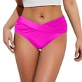 thumbnail image 1 of Women's Bikini Bottom Front Swimsuit Ruched Bathing Suit Bottoms, 1 of 5