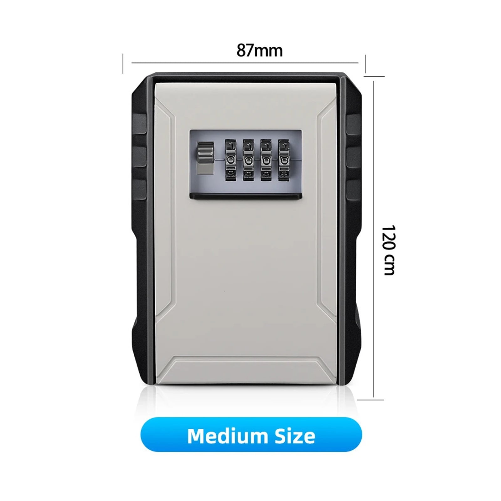 Key Lock Box Waterproof Key Code Box Aluminum Password Security Key Box Wall Mounted Password Box Key Safe Lock Box ,Fireproof Resistant Insulation