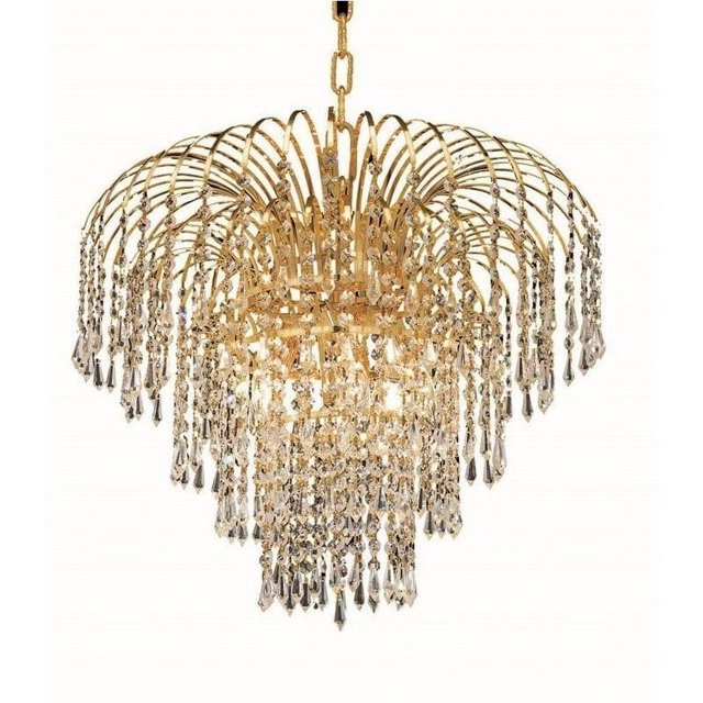Elegant Lighting Falls 21" 6 Light Royal Crystal Chandelier