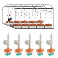 thumbnail image 3 of Lot de 5 arroseurs rotatifs avec pulvérisateur suspendu anti-goutte et raccord micro-goutte pour irrigation de jardin, 3 of 4