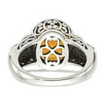 thumbnail image 6 of 925 Sterling Silver With Real 14kt Citrine Ring Size: 6; for Adults and Teens; for Women and Men, 6 of 6