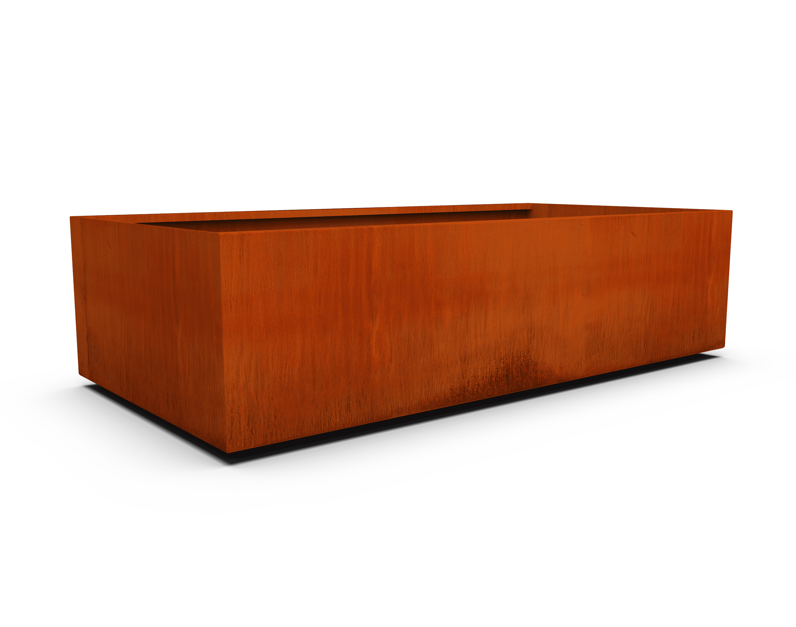 PLANTERCRAFT Corten Steel metal planter box, Rectangular sizes, Modern  garden steel planters For Commercial And Residential Outdoor Use.