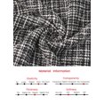 thumbnail image 5 of DARING DIVA 3/4 Sleeve Collared Vintage Tweed Midi Dress XL Black, 5 of 5