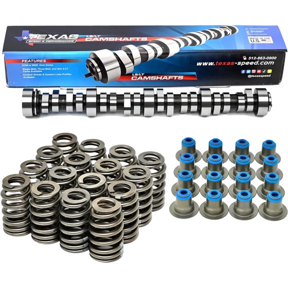Texas Speed Chopacabra 6.0L Cathedral Port Camshaft | Fits LQ4 LQ9 LS2 6.0L LS Engines | Aggressive Truck Performance Cam | Kit Options Available (Cam, Springs, & Hat Seals)
