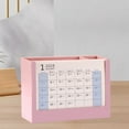 ZToonmas Two In One Pen Holders With 2025 Desk Calendar Multifunctional