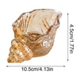 thumbnail image 3 of ZZkhGO Conch-shaped Glass Decorative Ornament, Clear Shell Trinket Tray with Coastal Style, Tabletop Storage Dish for Home Bathroom, Khaki, 3 of 6