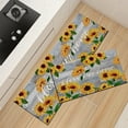 thumbnail image 2 of Sunflower Kitchen Rugs Kitchen Mat Set of 2 Farmhouse Vintage Anti-Fatigue Kitchen Floor Mats Yellow Floral Retro Comfort Standing Mat for Kitchen Washable Carpet, 17.3x28+17.3X 47 inch, 2 of 6
