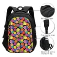 thumbnail image 3 of Balery Hawaiian Style Print USB Charging Backpack for Men and Women - Water-Resistant, Anti-Theft Laptop Backpack with USB Port for Travel, Work, School, and College, 3 of 7