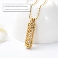 thumbnail image 3 of Hollow Cylinder Vial Keepsake Urn Necklace Cremation Jewelry Memorial Lockets for Ashes Flower Heart Cremation Urn Pendant Necklace, 3 of 7