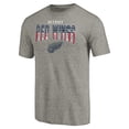 thumbnail image 2 of Men's Heathered Gray Detroit Red Wings Freedom Tri-Blend T-Shirt, 2 of 3