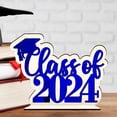 thumbnail image 1 of HOOWIFFY Graduate Centerpiece Table Decoration Graduation Cap Decor Blue for Desktop Decor 1Set, 1 of 8