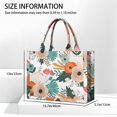 thumbnail image 3 of Large Capacity Tote Bag,Pioneer Flower Floral Print Pattern Handbag Fashion Luxury Tote Bag,15.7"x13"x 5.1" Inches,Laptop Compatible, 3 of 6