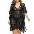 thumbnail image 1 of Pool Sorties de Plage for Mode Femme Col Rond Manches Courtes Ample Ajouré Plage Swimsuit Blouse Femmes Swimsuit Sorties de Plage en Liquidation, 1 of 5