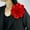 Red, variant on GKNET 19CM Handmade Lapel Pin Elegant Corsage Large Flower Brooch Wedding Accessory-Blue