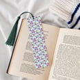 thumbnail image 4 of Kdxio Strawberry And Flowers Print Metal Tassel Bookmarks,Perfect Gift for Art Lovers and Bookworms Metal Bookmarks for Women, 4 of 8
