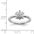 thumbnail image 4 of Stackable Expressions Sterling Silver Diamond Turtle Ring, 4 of 8