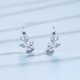 thumbnail image 3 of Generic Earing S925 Silver Ear Studs Mujeres Moda Coreana Templos De Tierras De Hoja De Diamantes Simples Temperamento Literario Clavos para los oídos, 3 of 5