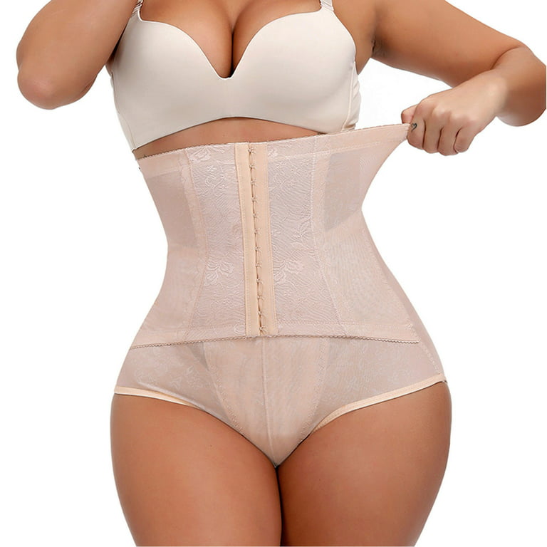 Aueoeo Butt Lifting Shapewear for Women Everyday Shaping Stomach Shapewear  Panties Thong Ladies Body Shaper Underpants 