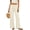 1# Beige, variant on Womens Casual Pants Stretchy Wide Leg Lounge Dress Pants Comfy High Waist Palazzo Pants Navy Blue