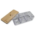 thumbnail image 2 of ITY International - Storage Box with Bambou Lids, 3 Compartments, 9.45" x 3.34" x 2.75", Clear, 2 of 4