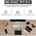 thumbnail image 4 of BestOffice 39.4 inches Computer Desk,Modern Simple Style PC Desk with Metal Frame，Nature, 4 of 7