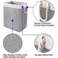 thumbnail image 2 of Laundry Basket With Handles, Collapsible Linen Laundry Hamper Clothes Baskets, 2 of 5