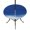 Blue, variant on Round Outdoor Tablecloth with Umbrella Hole and Zipper, Ombre Waves Tablecloth with Elastic Waterproof, Abstract Art Gradient Brown Modern Patio Table Covers for 31" - 35" Picnic Pool Tables