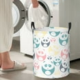 thumbnail image 4 of DouZhe Waterproof Collapsible Large Laundry Baskets, Cartoon Cute Pandas Animals Prints Circular Hamper with Handles, 4 of 6
