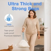 45 Count Extra Large Cat Litter Box Trash Bags, Cat Litter Waste Receptacles Bags for Cleanpethome Self-Cleaning Cat Litter Box