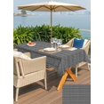 thumbnail image 4 of Outdoor Tablecloth with Umbrella Hole & Zipper, Dark Grey Rectangle Tablecloth 60x84 Inch, Modern Geometric Abstract Art Aesthetics Patio Table Cover Waterproof Table Cloth for Picnic/Party, 4 of 7