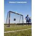 thumbnail image 1 of EDTara But de Football Professionnel, Design Durable Extérieur avec Matériaux Résistants aux Intempéries, Rembourrage en Mousse, Filet à Mailles Fines, et Mur de But de Qualité, Idéal pour Enfants et Adultes, 1 of 8