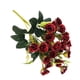 thumbnail image 2 of Ramo de rosas artificiales Wosthever 25 cabezas vino rojo, 2 of 6