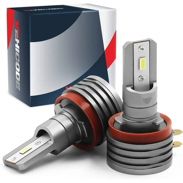 VEHICODE H11B LED Headlight Bulb Low Beam High Beam 6000K White Allin