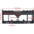 thumbnail image 4 of labwork 45 4000lb Skid Steer Pallet Fork Frame with Receiver Hitch and Spear Sleeves Replacement for Kubota Bobcat Skid Steer Loaders Tractors, 4 of 7
