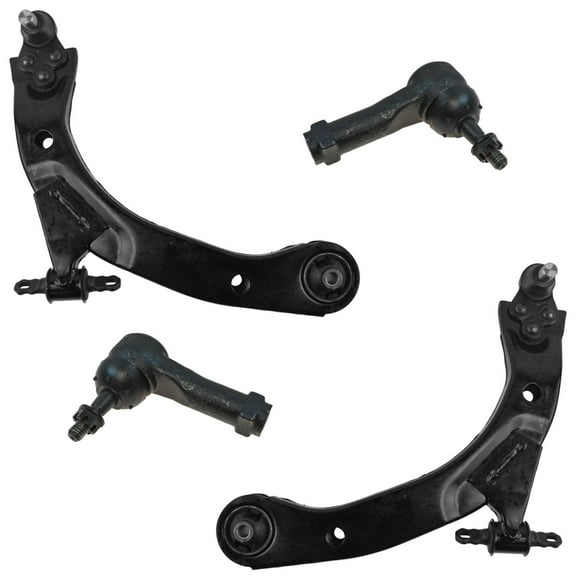 TRQ 4 pc Steering Suspension Kit Control Arm Ball Joint w/ Outer Tie Rod Ends PSA63415 Fits select: 2005-2010 CHEVROLET COBALT, 2003-2007 SATURN ION