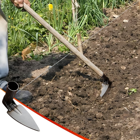 EXLEAF Outdoor Agricultural Tools,Durable Garden Hoes for Weeding,Sharp Gardening Hand Tools Hoe,Hoe Garden Tool for Backyard Weeding,Loosening,Farm Planting