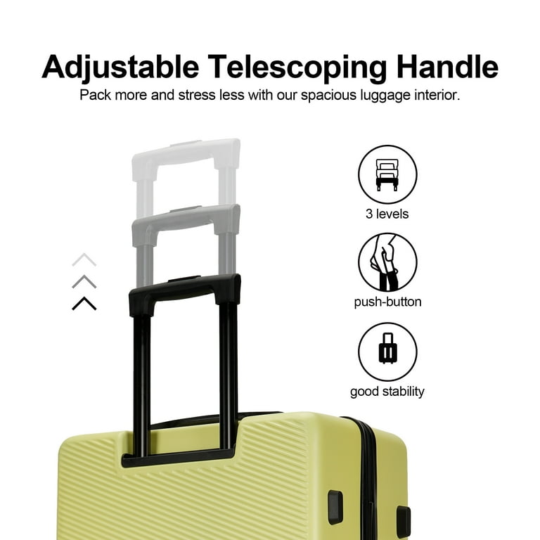 Ginza Travel 2 Piece Hardshell Spinner Luggage Set, Lightweight