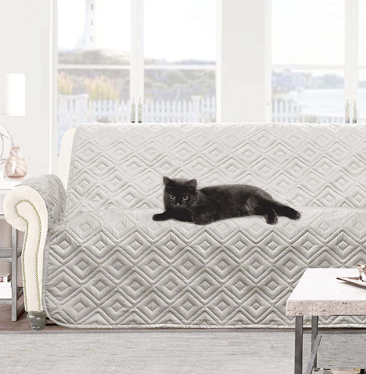 DriftAway Waterproof Quilted Soft LoveSeat Cover Furniture Protector